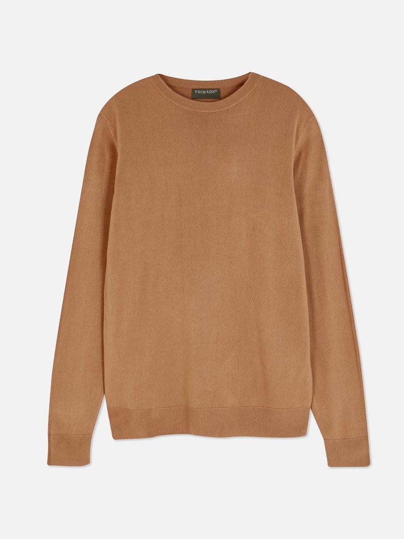 Suéteres Primark Essential Fine Knit Hombre Marrones | 9321LHCEG