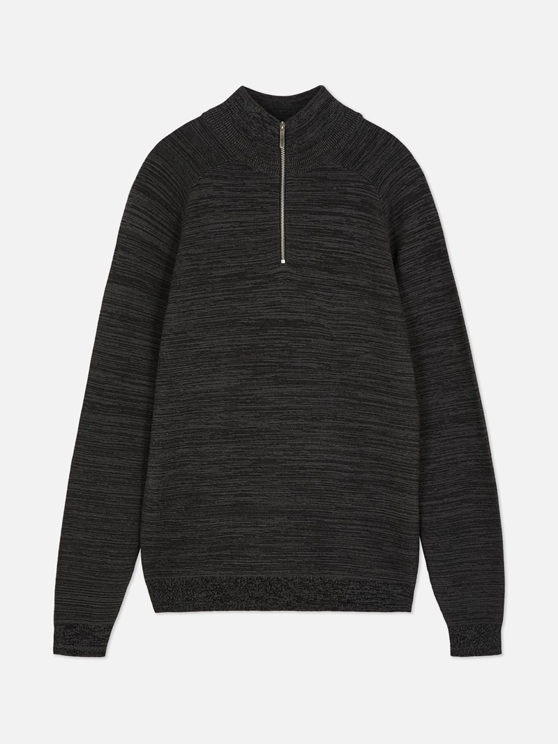 Suéteres Primark Half Zip Sweat Hombre Gris | 2754BCHPU