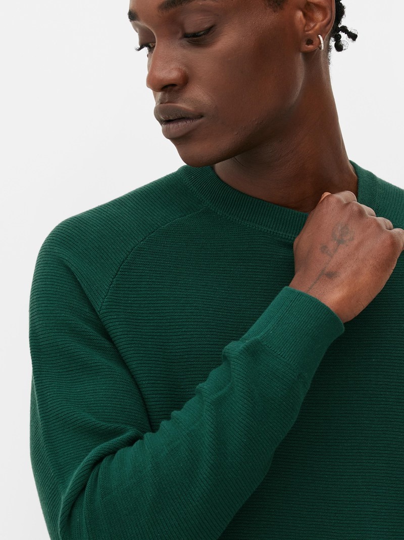 Suéteres Primark Ottoman Pullover Hombre Verde | 9132RUEJC