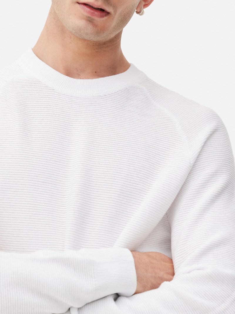 Suéteres Primark Ottoman Pullover Hombre Blancas | 2684CXJDZ