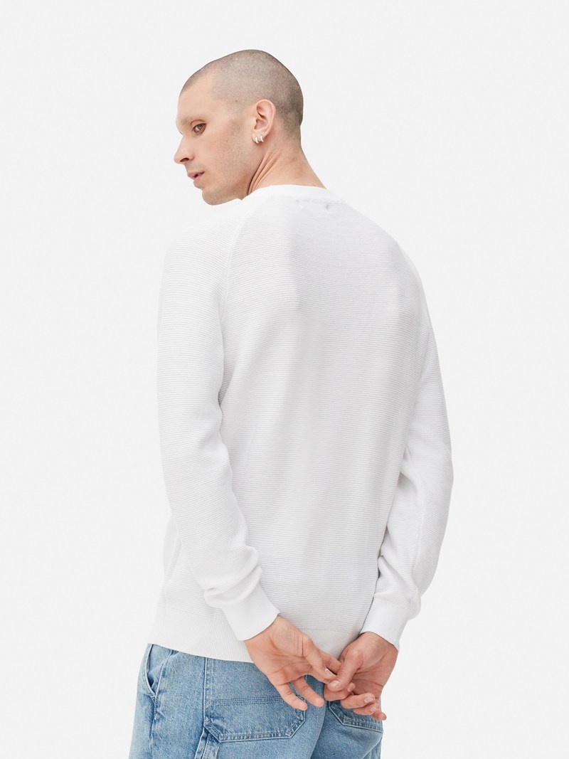 Suéteres Primark Ottoman Pullover Hombre Blancas | 2684CXJDZ