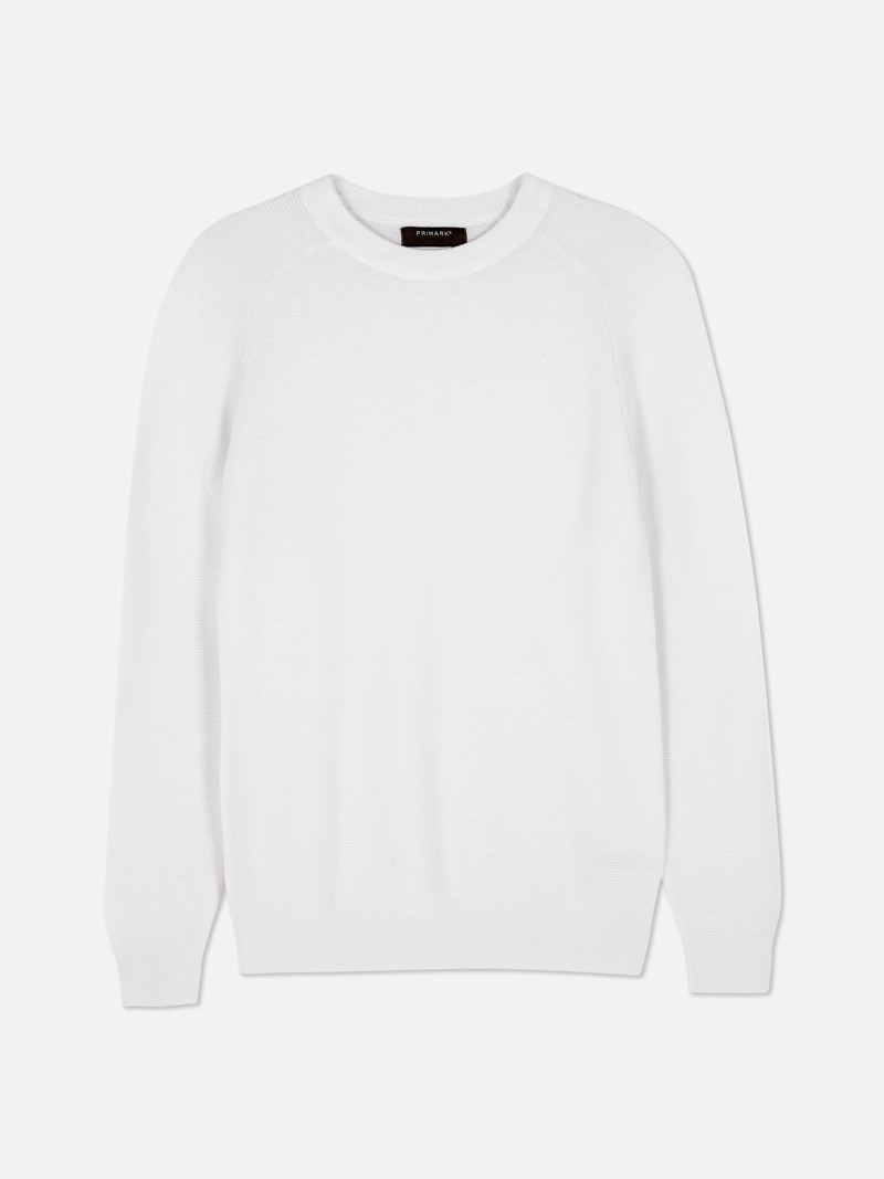 Suéteres Primark Ottoman Pullover Hombre Blancas | 2684CXJDZ