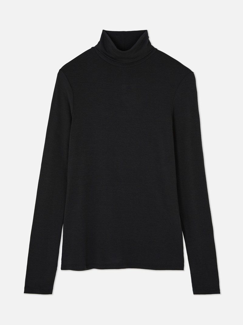 Suéteres Primark The Edit Turtleneck Mujer Negras | 6107SALEH