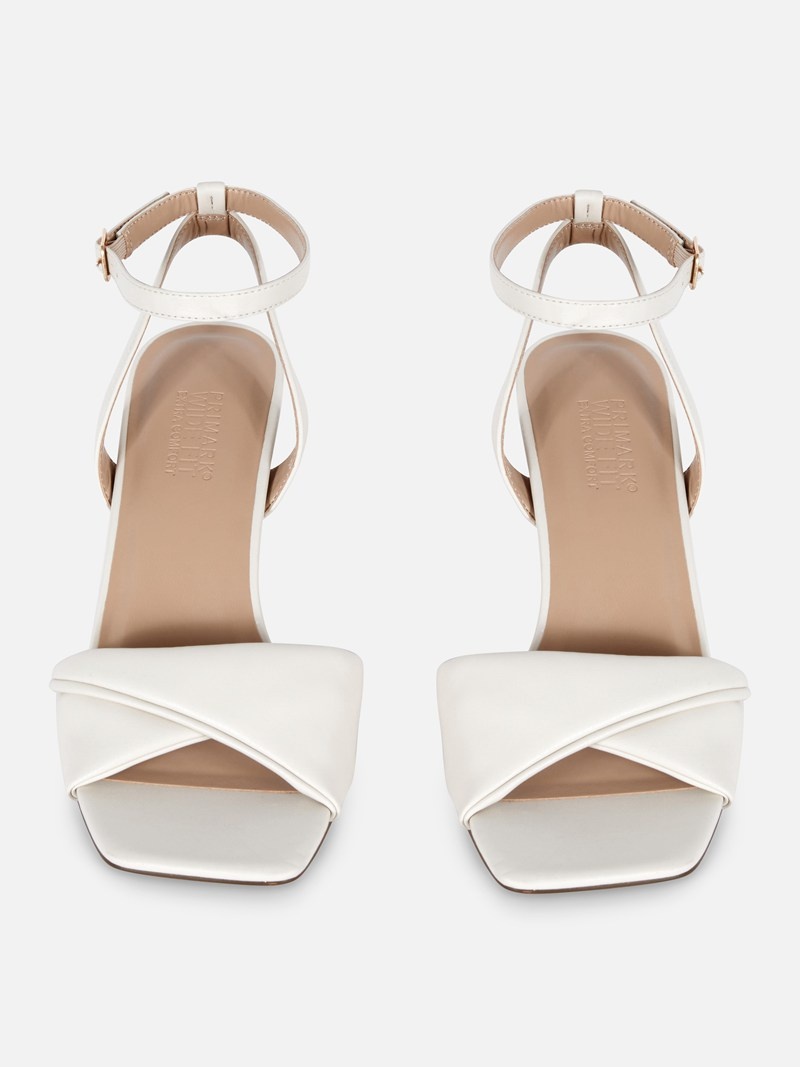 Tacones Primark Anchos Fit Twist Mujer Blancas | 0597LHUMK