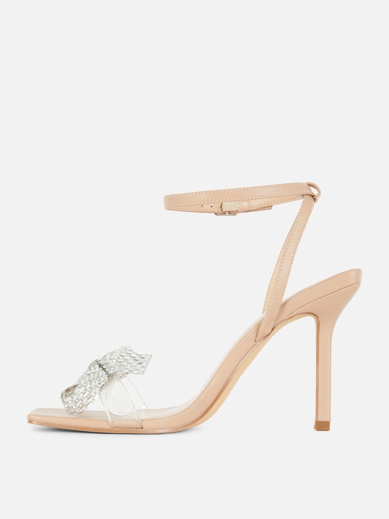 Tacones Primark Metallic Bow High Mujer Marrones | 0329YHQAI