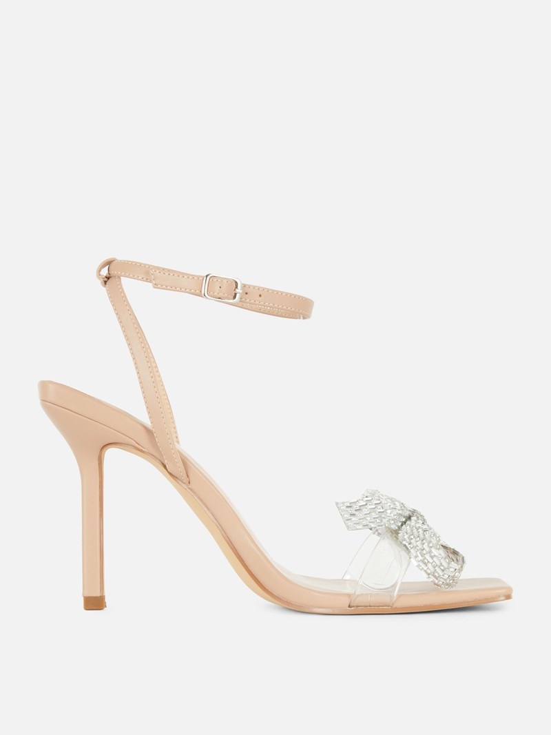 Tacones Primark Metallic Bow High Mujer Marrones | 0329YHQAI