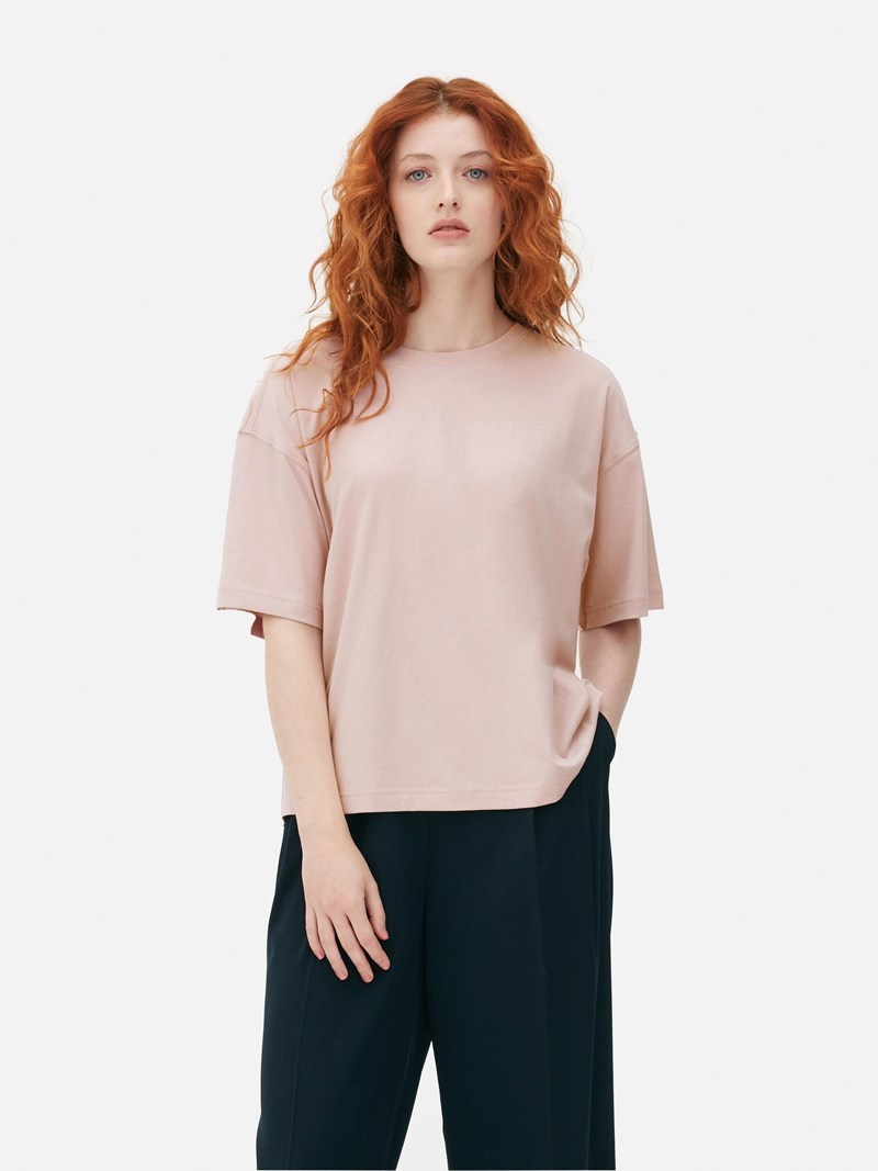 Tops Primark Boxy Mujer Rosas | 6985HKVPX