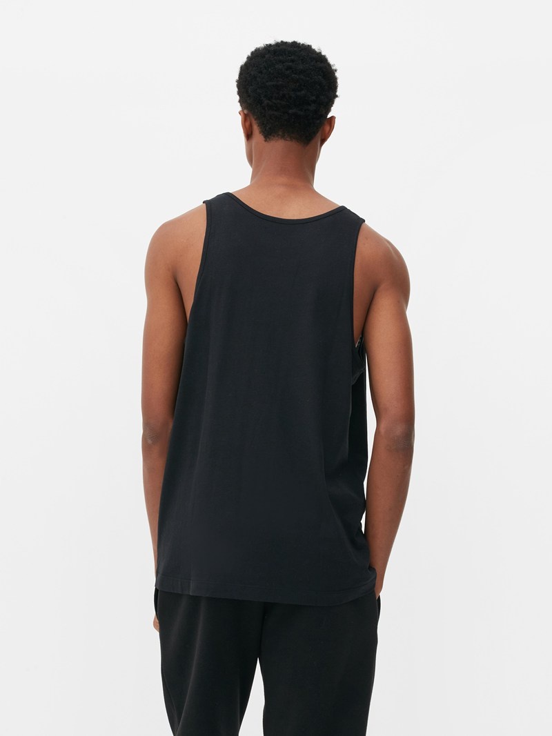 Tops Primark Crew Neck Tank Hombre Negras | 9617YFXIP