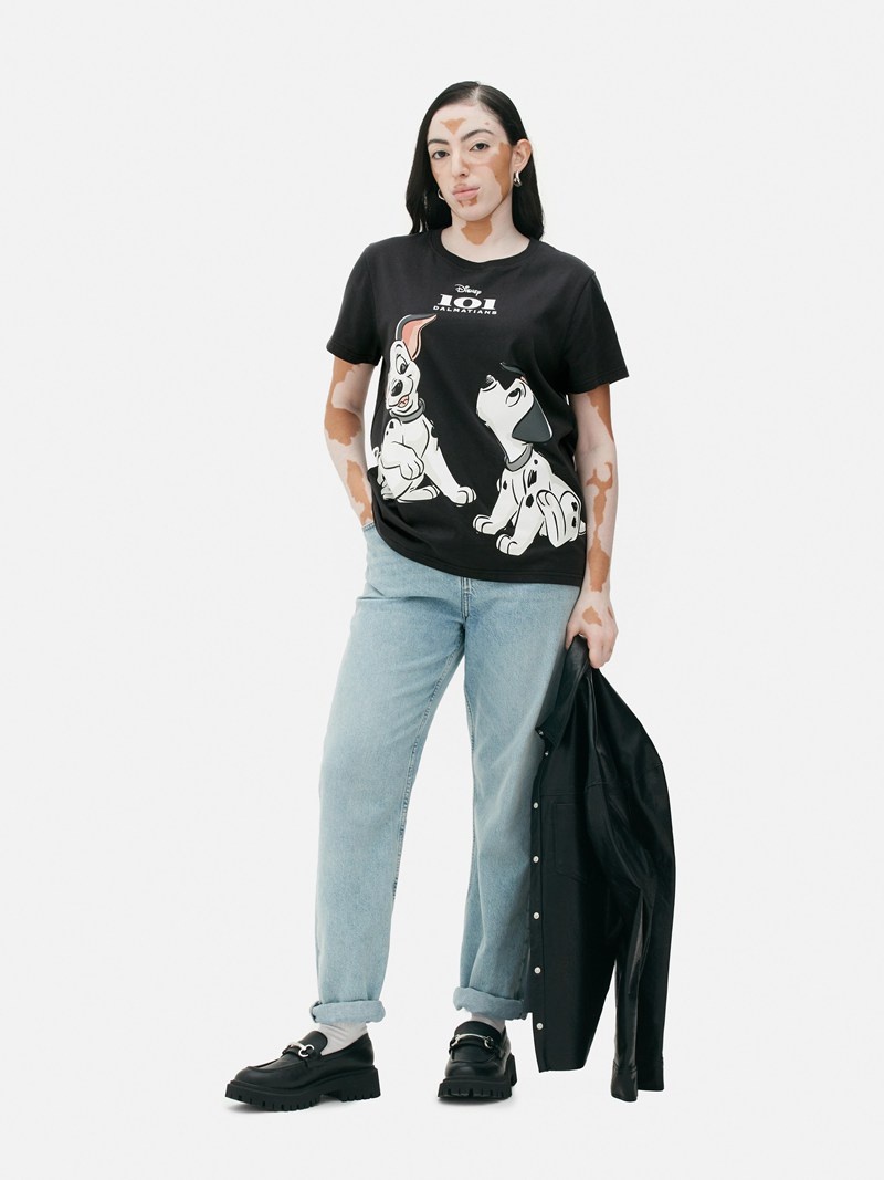 Tops Primark Disney’s 101 Dalmatians Printed Mujer Gris | 8591YQBXW