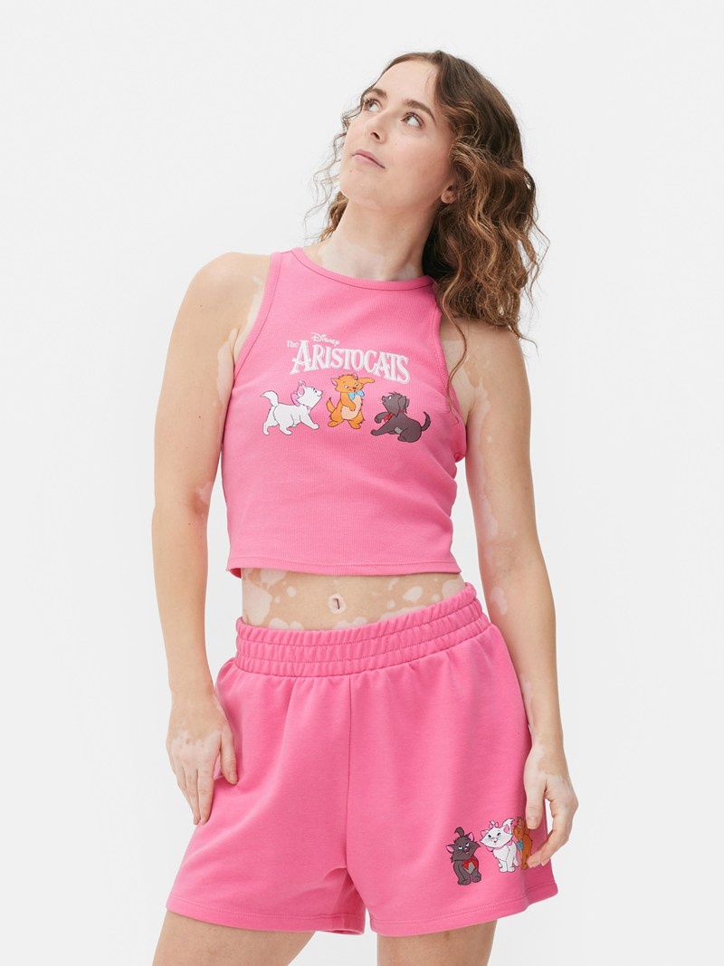 Tops Primark Disney's The Aristocats Racer Tank Mujer Rosas | 5642UBYFH