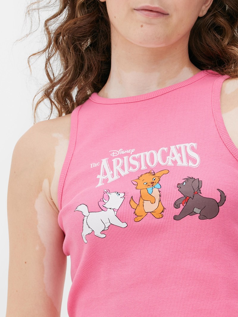 Tops Primark Disney's The Aristocats Racer Tank Mujer Rosas | 5642UBYFH