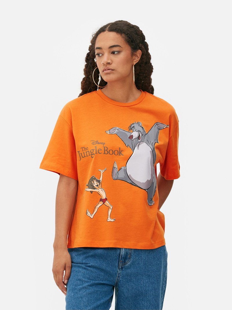 Tops Primark Disney’s The Jungle Book Printed Mujer Naranjas | 0967HDPWV