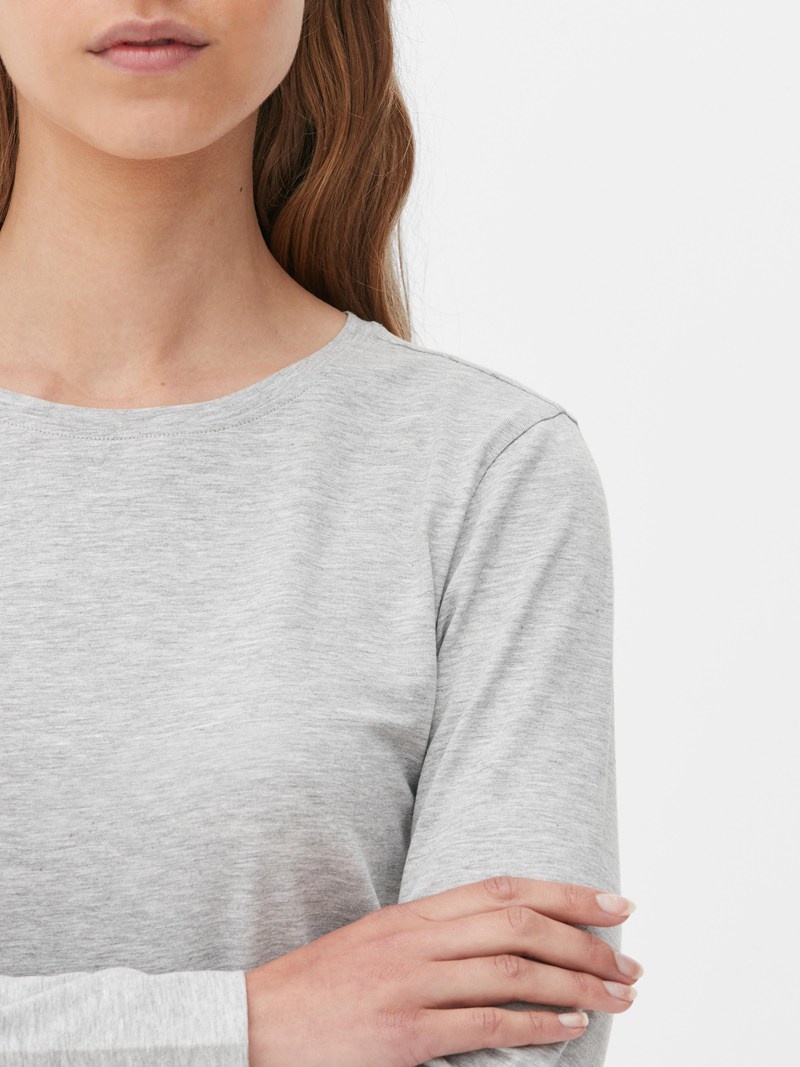 Tops Primark Long Sleeve Mujer Gris | 3946CRNFL