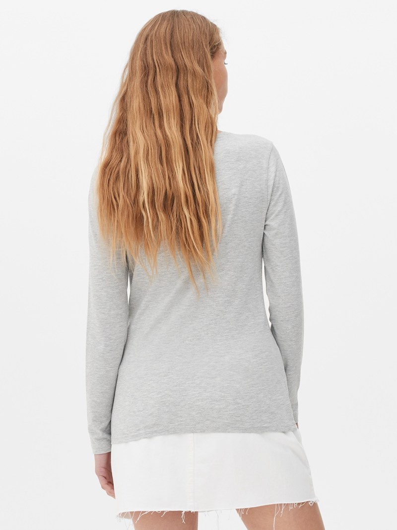 Tops Primark Long Sleeve Mujer Gris | 3946CRNFL