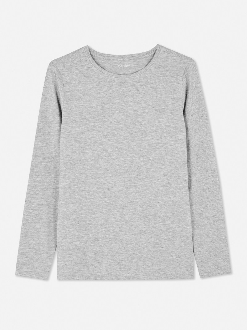 Tops Primark Long Sleeve Mujer Gris | 3946CRNFL