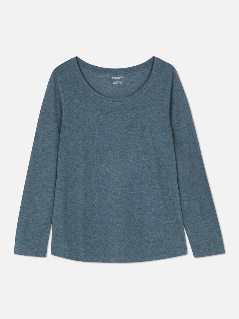 Tops Primark Long Sleeve Mujer Turquesa | 2694MLBVD