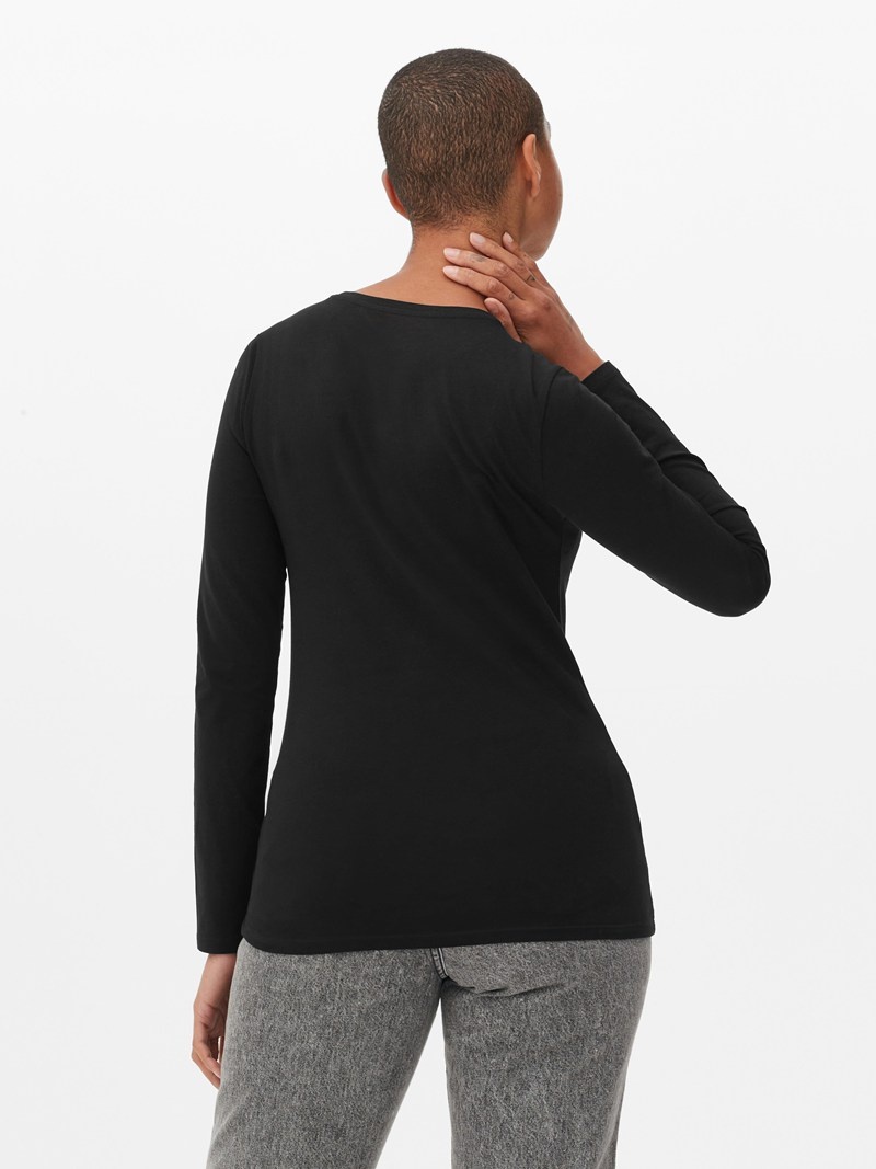 Tops Primark Long Sleeve Stretch Mujer Negras | 2564PESCW