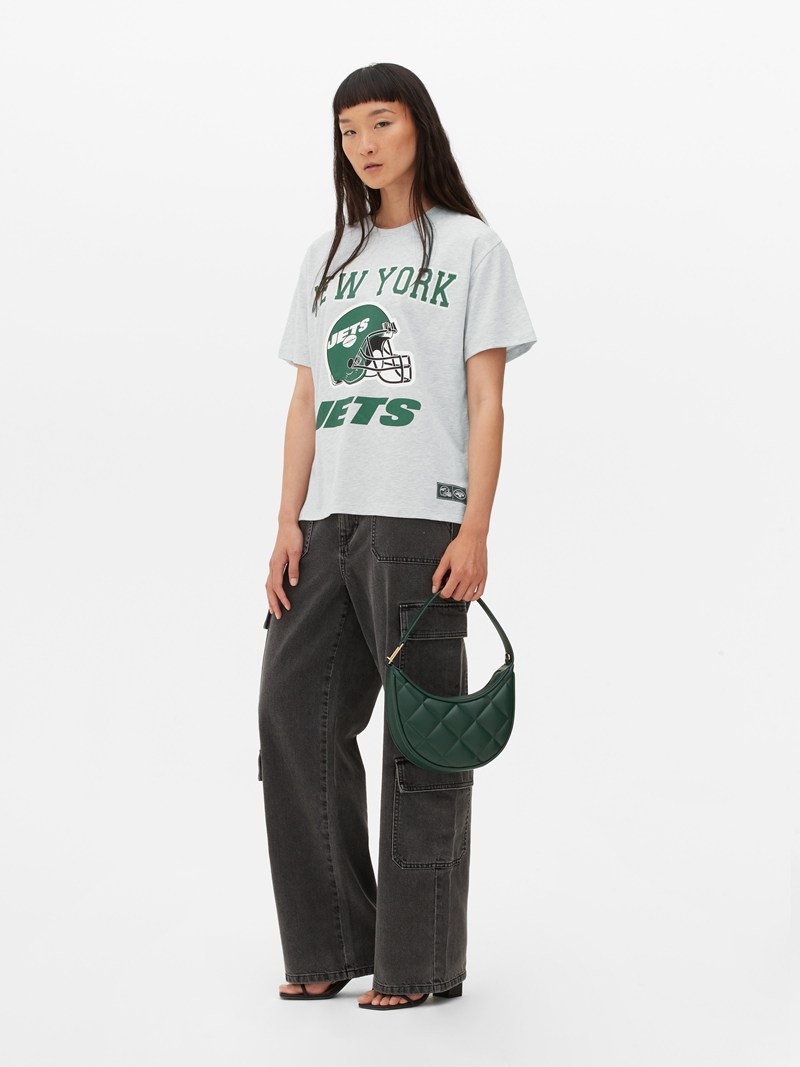 Tops Primark NFL New York Jets Mujer Gris | 6798MCEOS