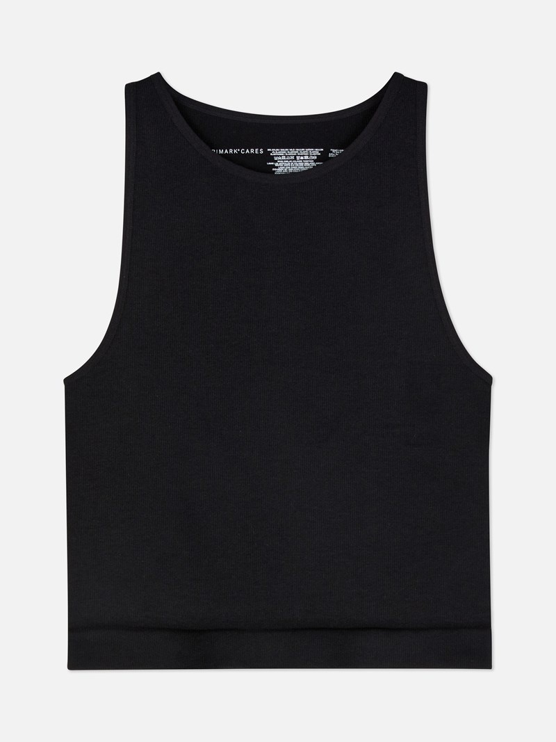 Tops Primark Racerback Tank Mujer Negras | 8406EMSZL