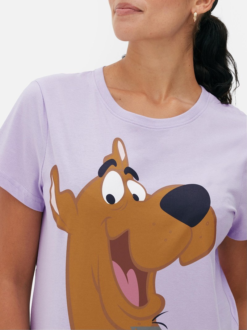 Tops Primark ScoobyDoo Mujer Moradas | 7910FCMPI