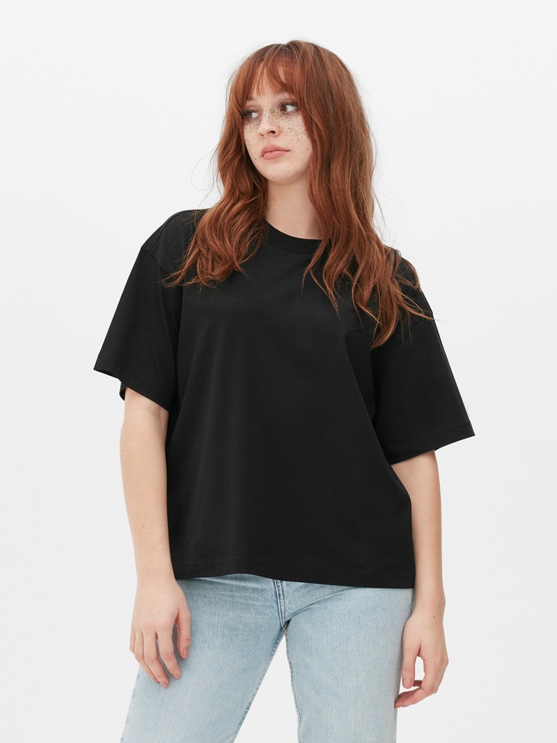 Tops Primark Sleeve Mujer Negras | 6527WJEBC