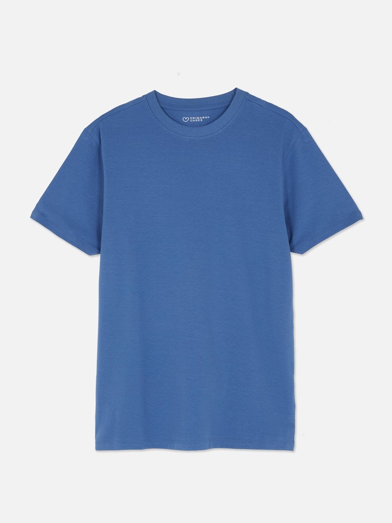 Tops Primark Stretch Hombre Azules | 6483NBGYO