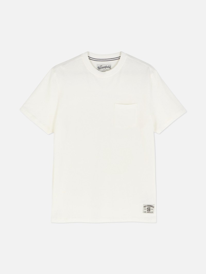 Tops Primark The Stronghold Pocket Hombre Blancas | 8905WZCJY