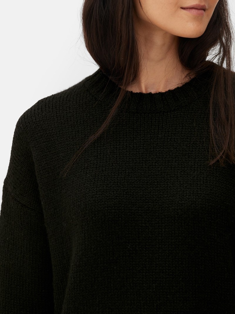 Vestido Primark Crew Neck Mujer Negras | 0817RFSBP