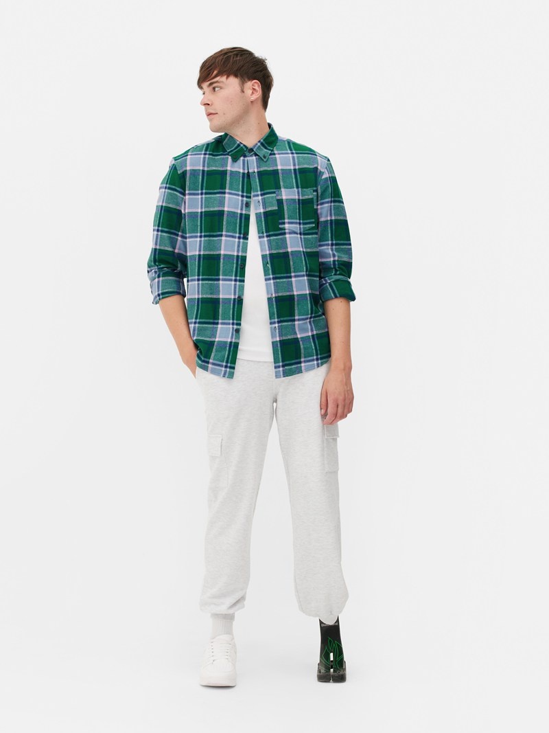 Winter Primark Check Flannel Hombre Verde | 2194XBLCY