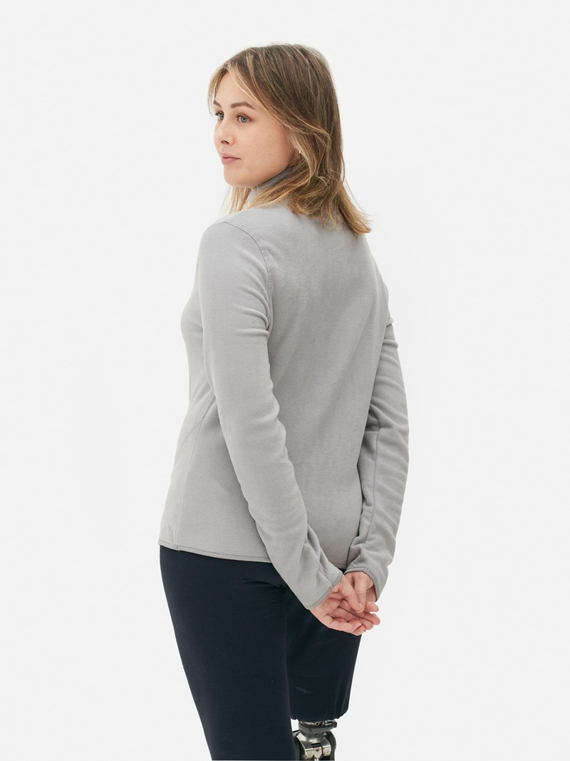 Winter Primark Half Zip Fleece Pullover Mujer Gris | 8672IKDWG