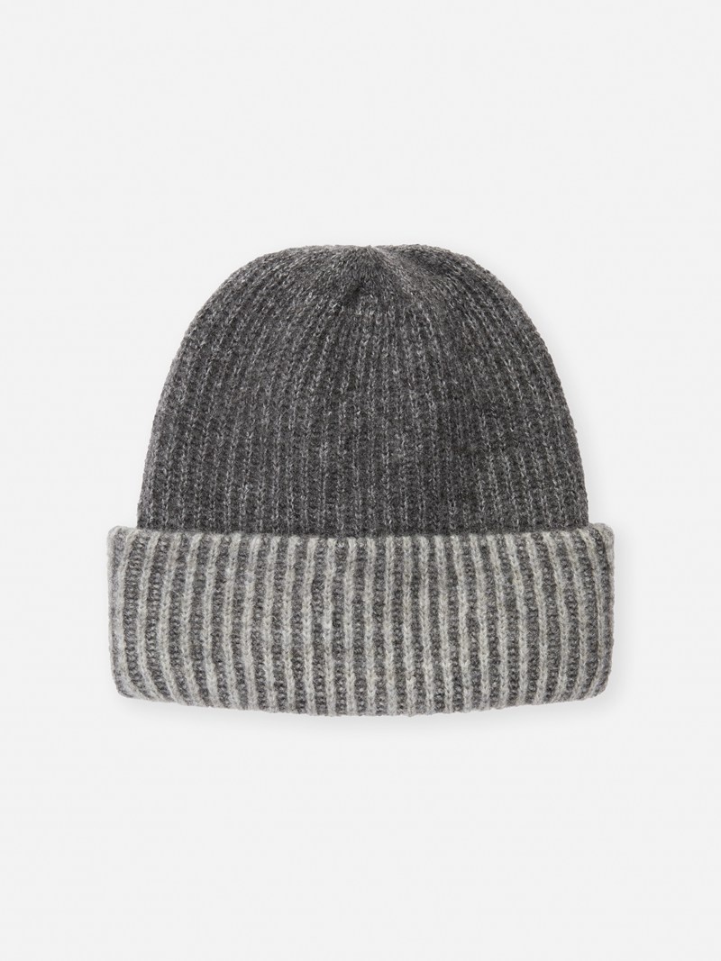 Winter Primark Two Tone Rib Beanie Mujer Gris | 5836HBKEQ