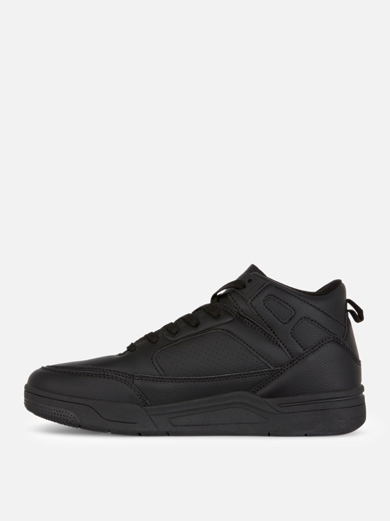 Zapatillas Primark Basketball High Hombre Negras | 5038PBIVL