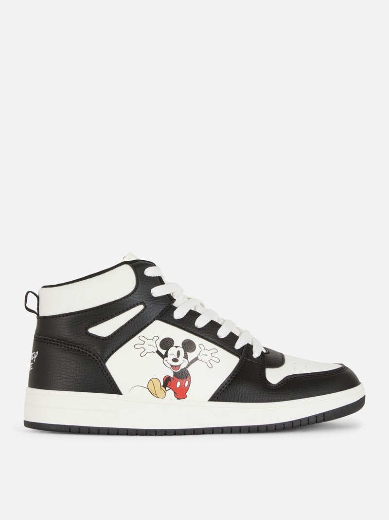 Zapatillas Primark Disney’s Mickey Mouse High Mujer Negras | 0354FTJPS