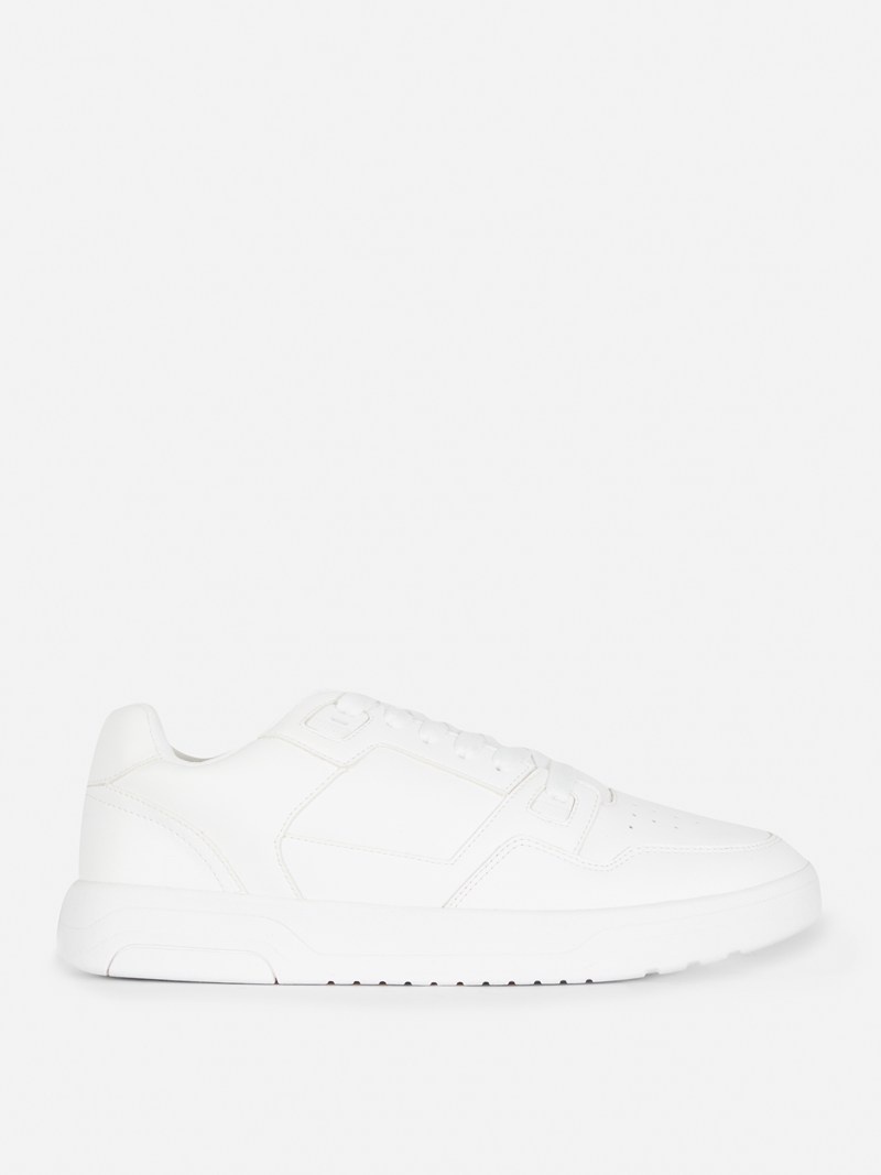 Zapatillas Primark LaceUp Low Hombre Blancas | 2794VRFQJ