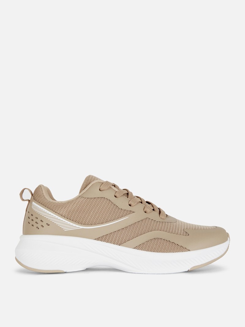 Zapatillas Primark Mesh Low Mujer Beige | 5632LODAN