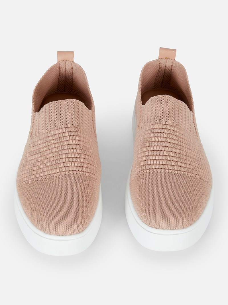 Zapatillas Primark Rib Knits Mujer Beige | 9107TVPMI