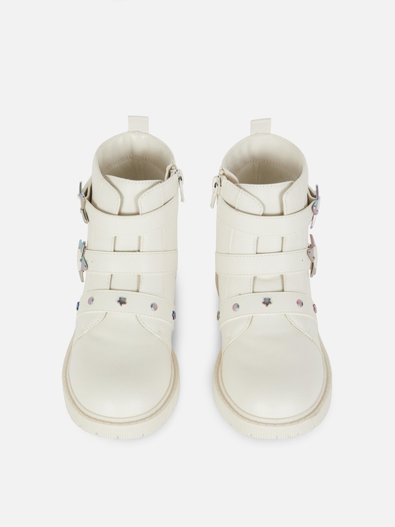 Zapatos Primark Charm Detail Ankle Niños Blancas | 1453SXNUR