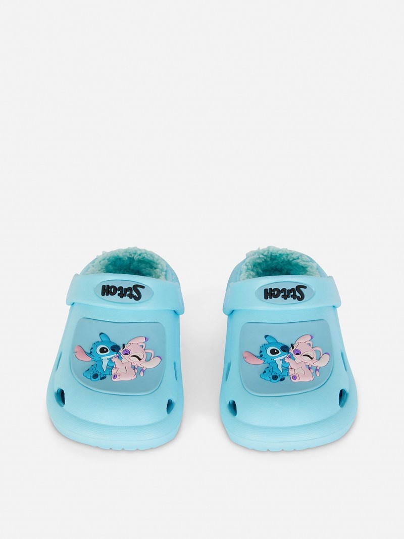 Zapatos Primark Disney's Lilo and Stitch Fleece Forro Clogs Niños Azules | 2516TAYPD