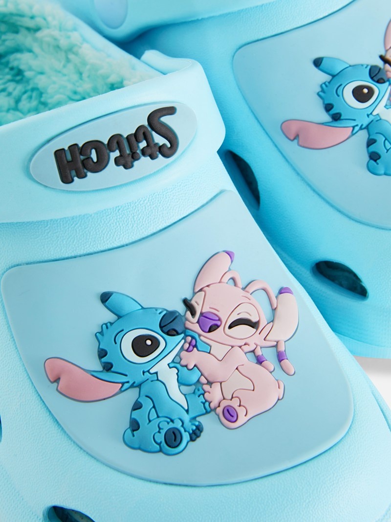 Zapatos Primark Disney's Lilo and Stitch Fleece Forro Clogs Niños Azules | 2516TAYPD