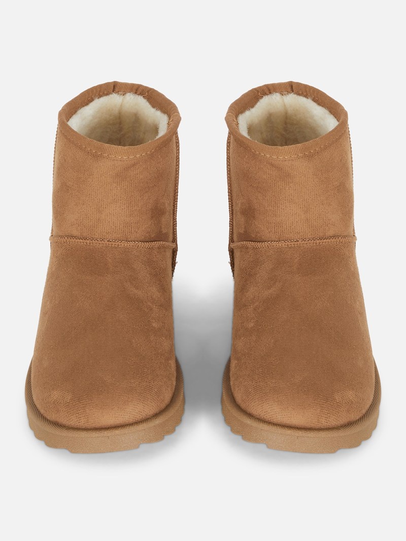 Zapatos Primark Faux Fur Ankle Niños Marrones | 1350NAMBL