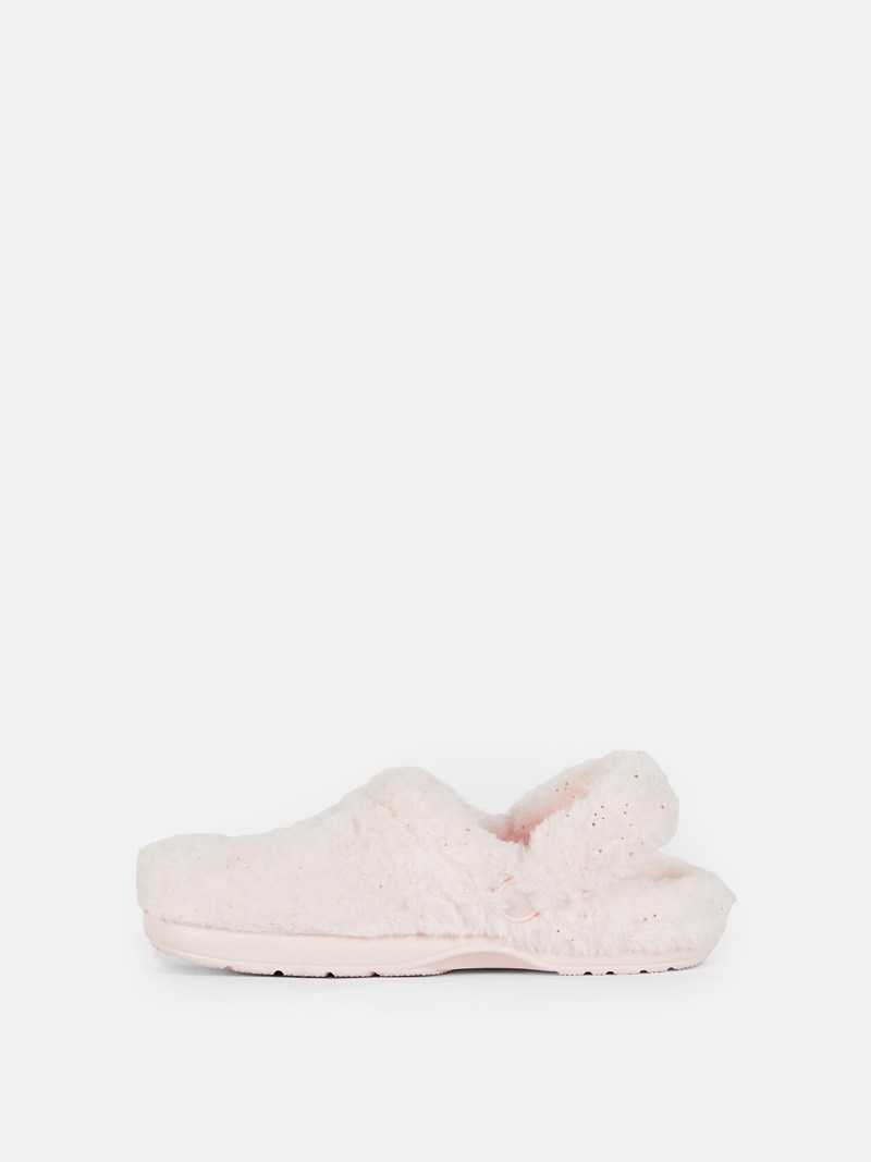 Zapatos Primark Faux Fur Clogs Niños Creme | 1546MLSUX