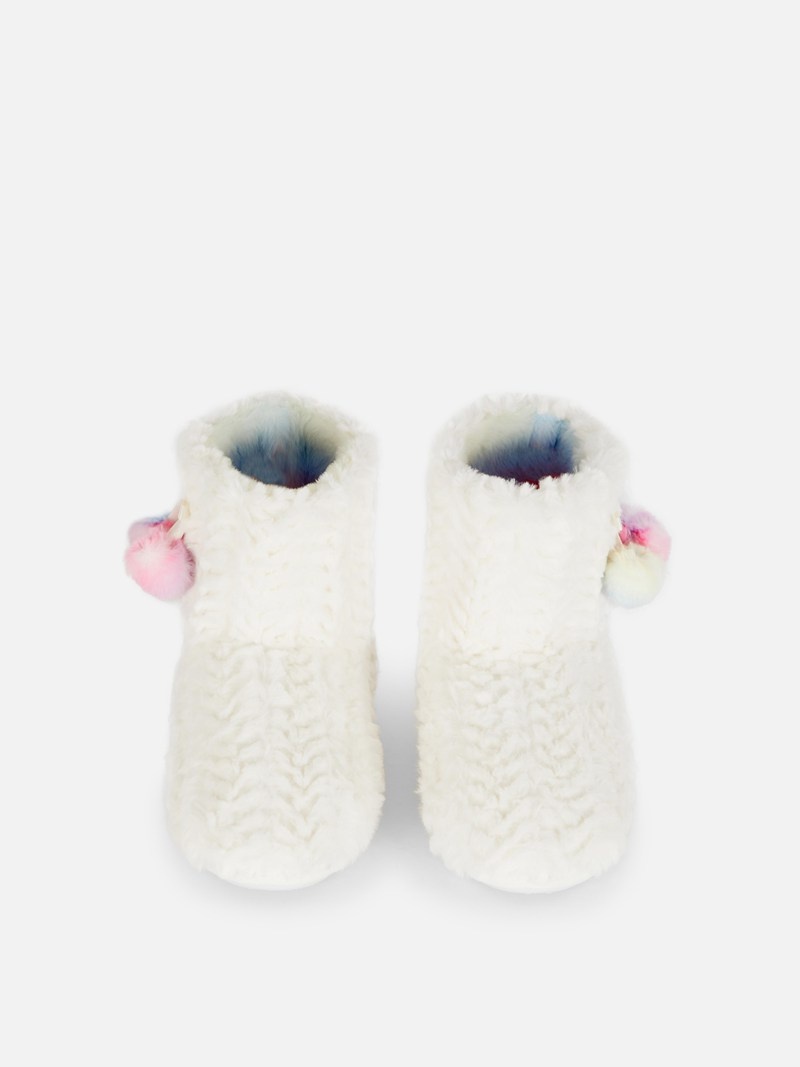 Zapatos Primark Faux Fur ies Niños Blancas | 3572MRGZO