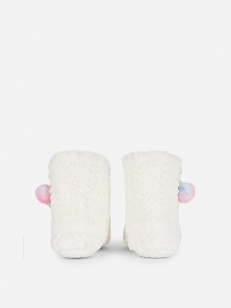 Zapatos Primark Faux Fur ies Niños Blancas | 3572MRGZO