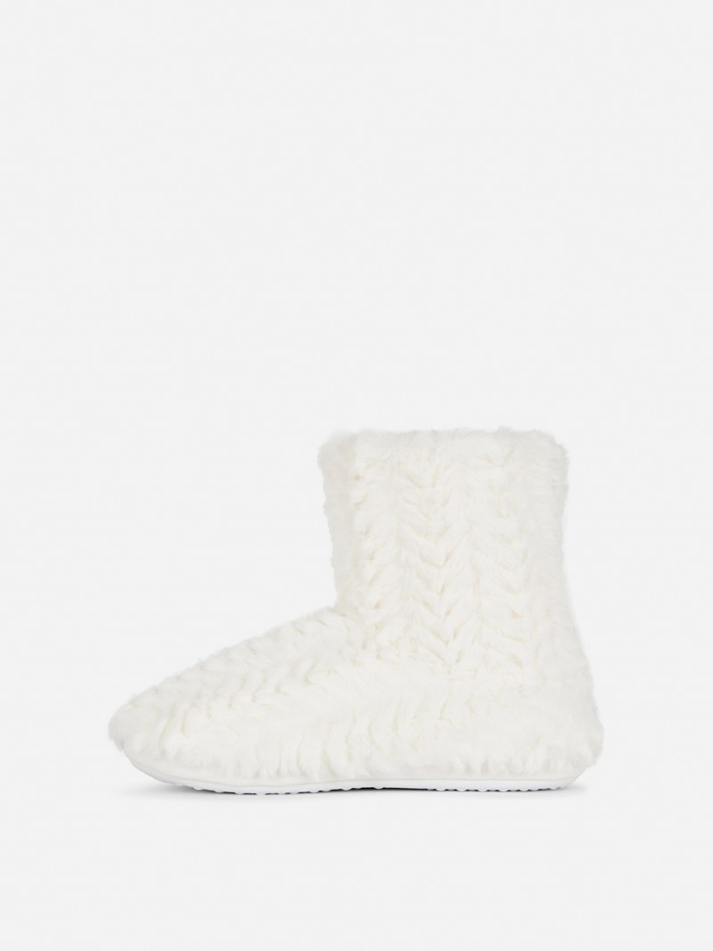 Zapatos Primark Faux Fur ies Niños Blancas | 3572MRGZO