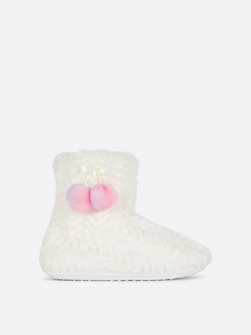 Zapatos Primark Faux Fur ies Niños Blancas | 3572MRGZO