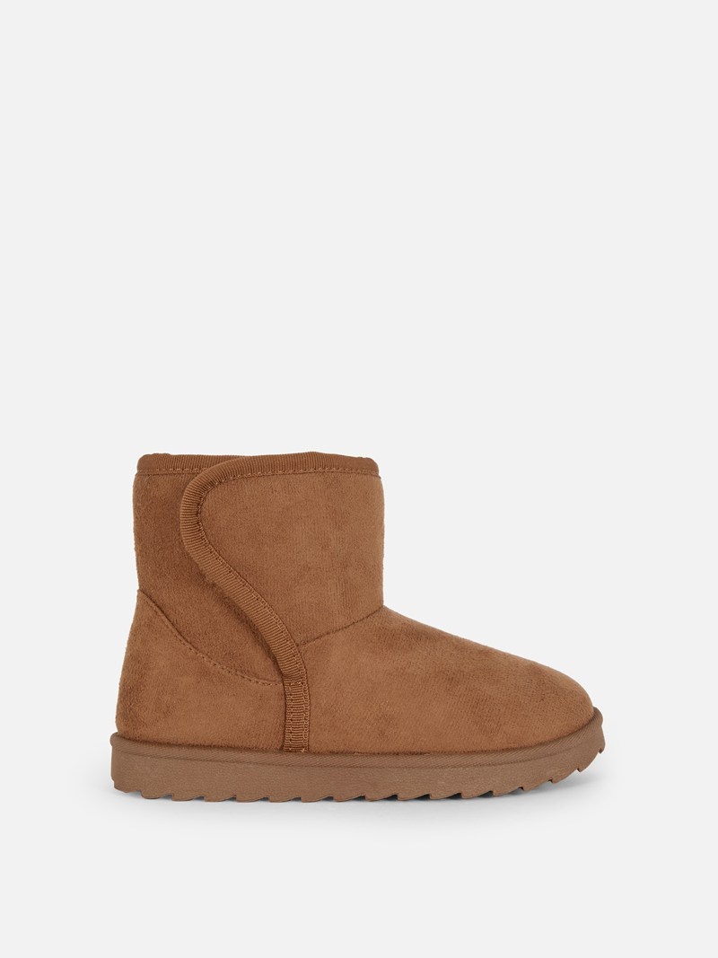 Zapatos Primark Faux Gamuza Ankle Niños Marrones | 4857HSQPZ